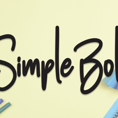 Simple Bold | Script Font cover image.