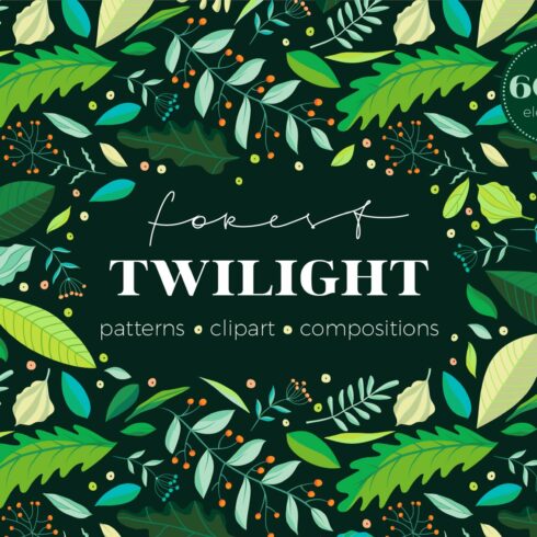 Forest Twilight Patterns, elements cover image.