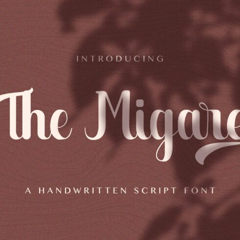 The Migare - Handwritten Font cover image.