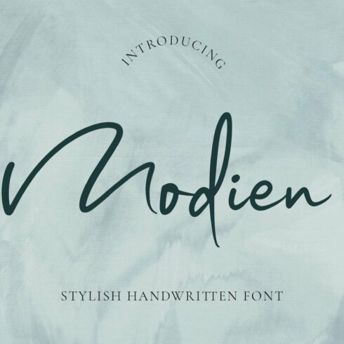 Modien - Stylish Handwritten Font cover image.
