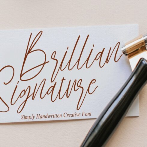 Brillian Signature | Script Font cover image.