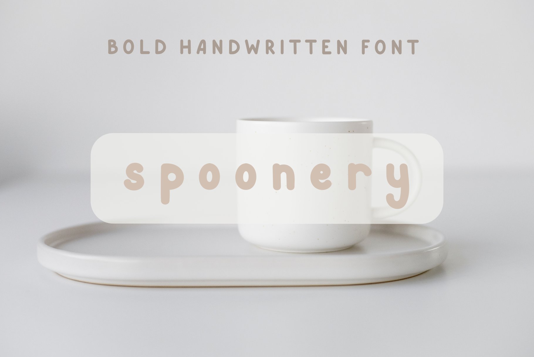 Spoonery Bold Handwritten Font cover image.