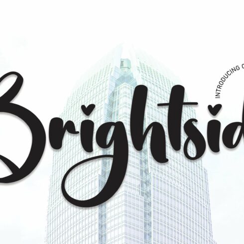 Brightside | Script Font cover image.