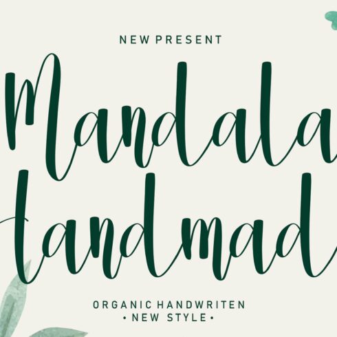 Mandala Handmade | Handwriten Font cover image.