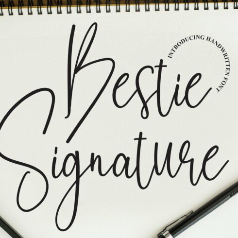 Bestie Signature | Script Font cover image.