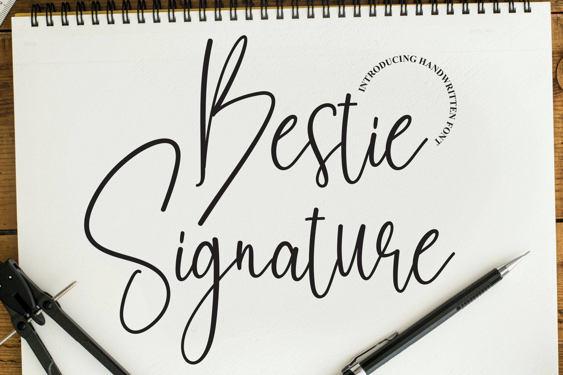 Bestie Signature | Script Font cover image.