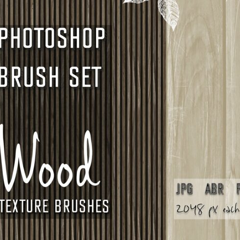 Photoshop Brush Set WOOD TEXTUREcover image.