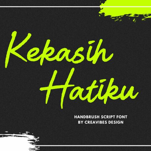 Kekasih Hatiku - Brush Script Font cover image.