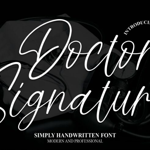 Doctor Signature | Script Font cover image.