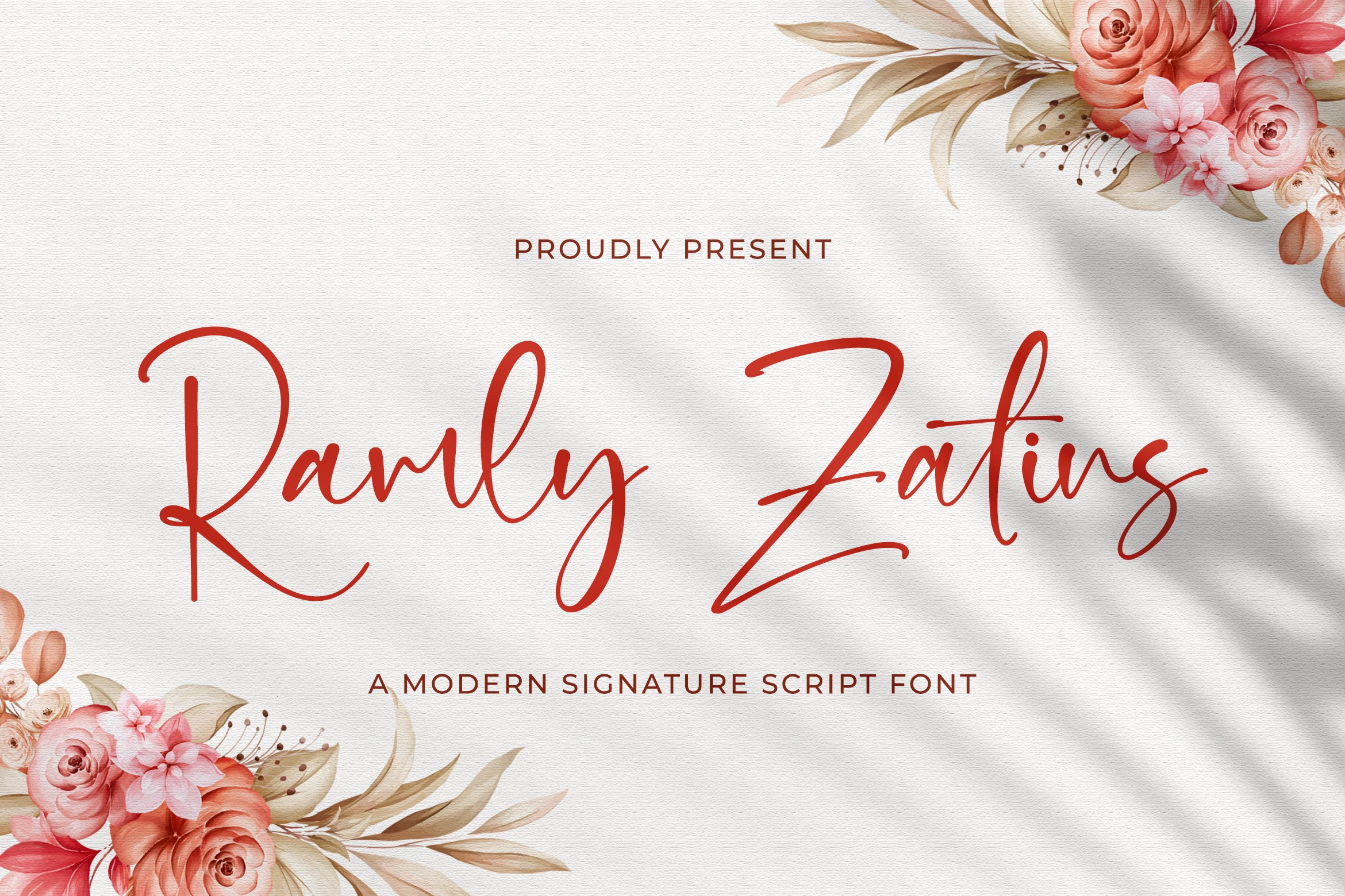 Ramly Zatins - Signature Script Font cover image.