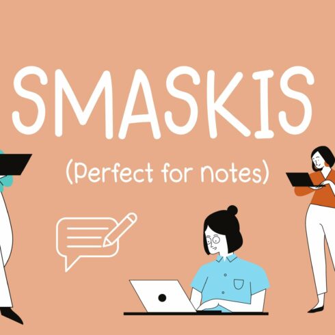 Smaskis Digital Notes Font cover image.