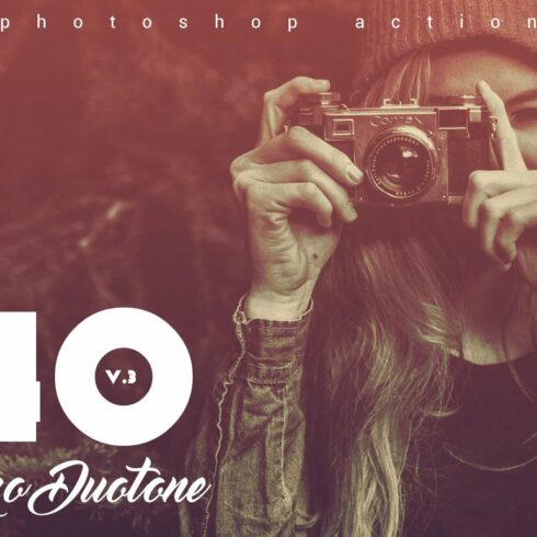 40 Retro Duotone Actions V.3cover image.