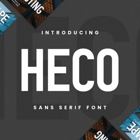 Heco - Condensed Sans Serif Fonts cover image.