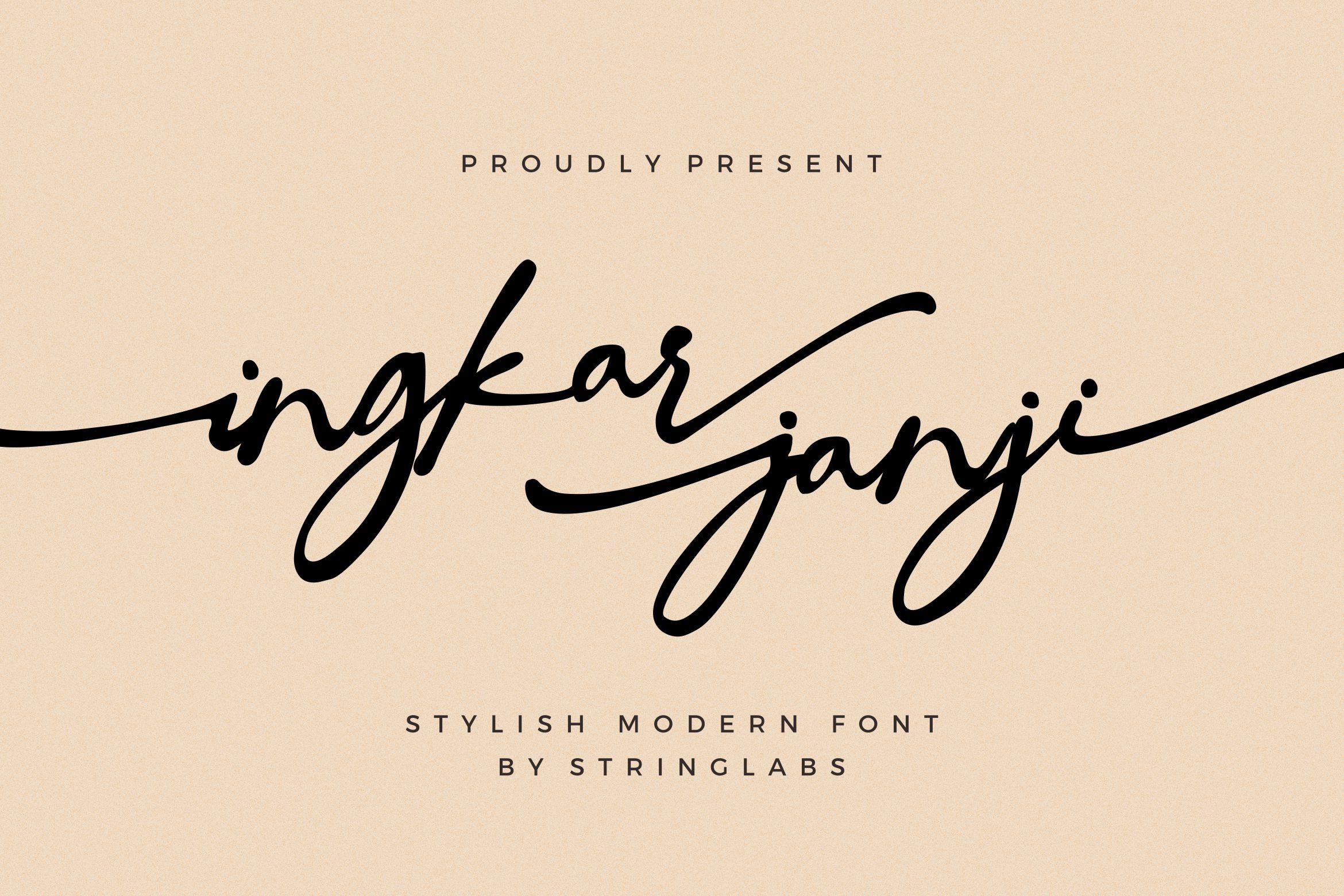 Ingkar Janji - Stylish Script Font cover image.