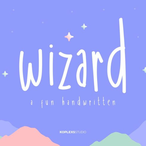 Wizard - A Fun Handwritten Font cover image.
