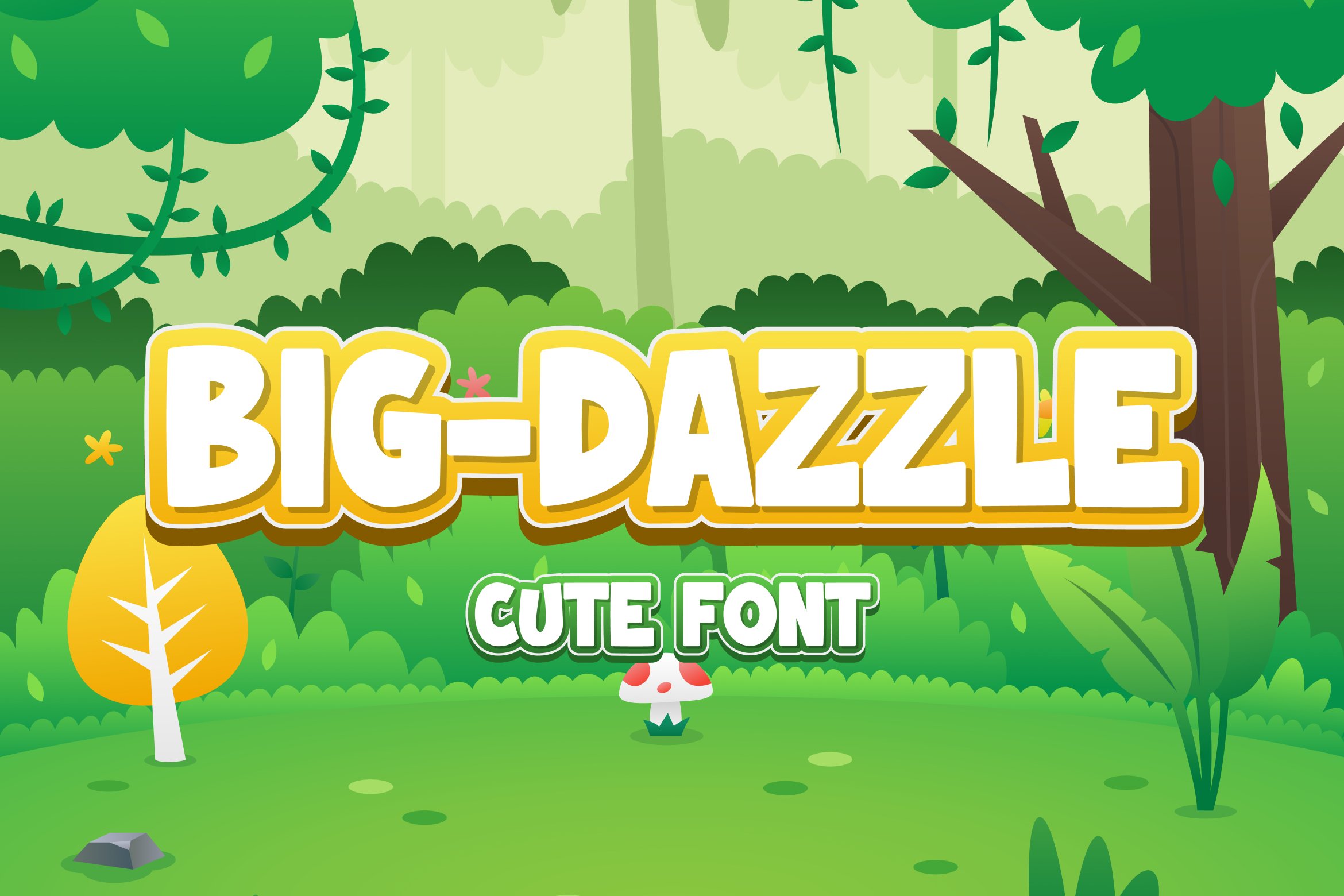 BIG DAZZLE – Cute Font cover image.