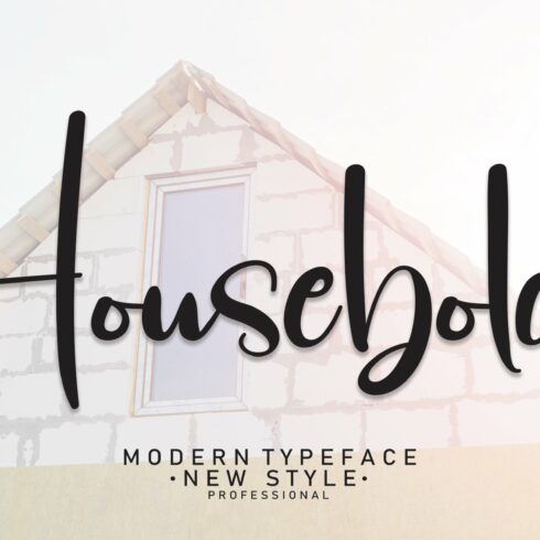 Housebold | Script Font cover image.