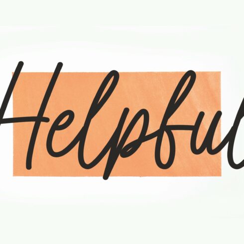 Helpful | Script Font cover image.