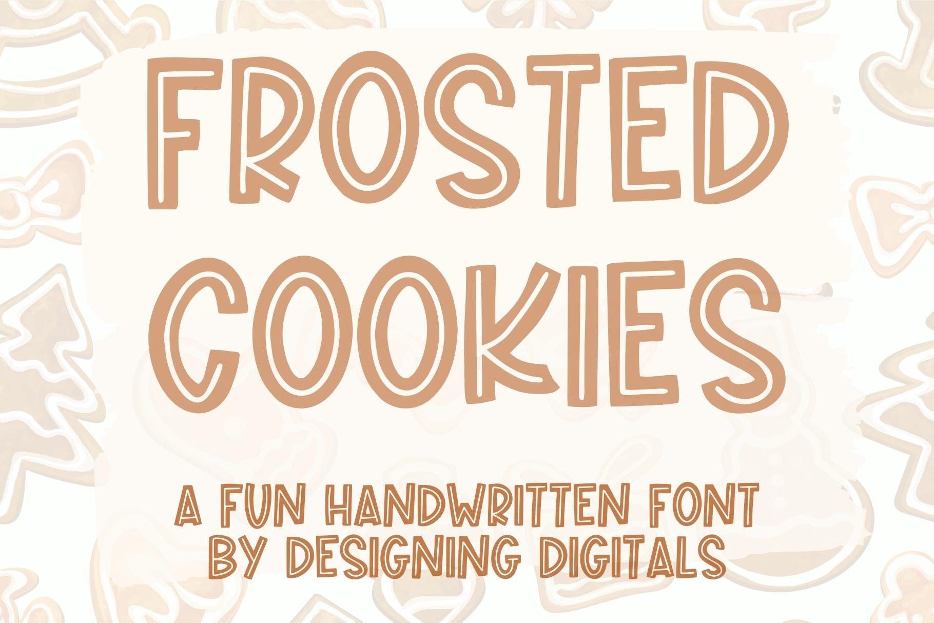 Frosted Cookies Lined Font cover image.