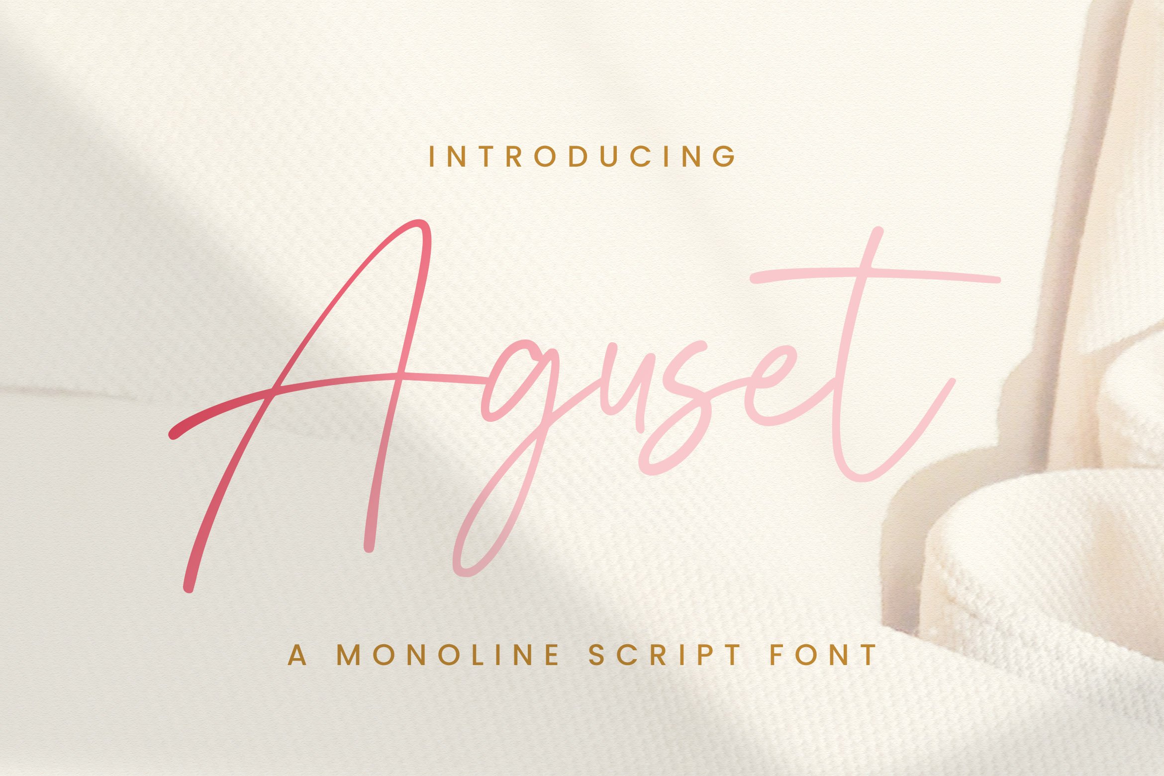 Aguset - Handwritten Font cover image.