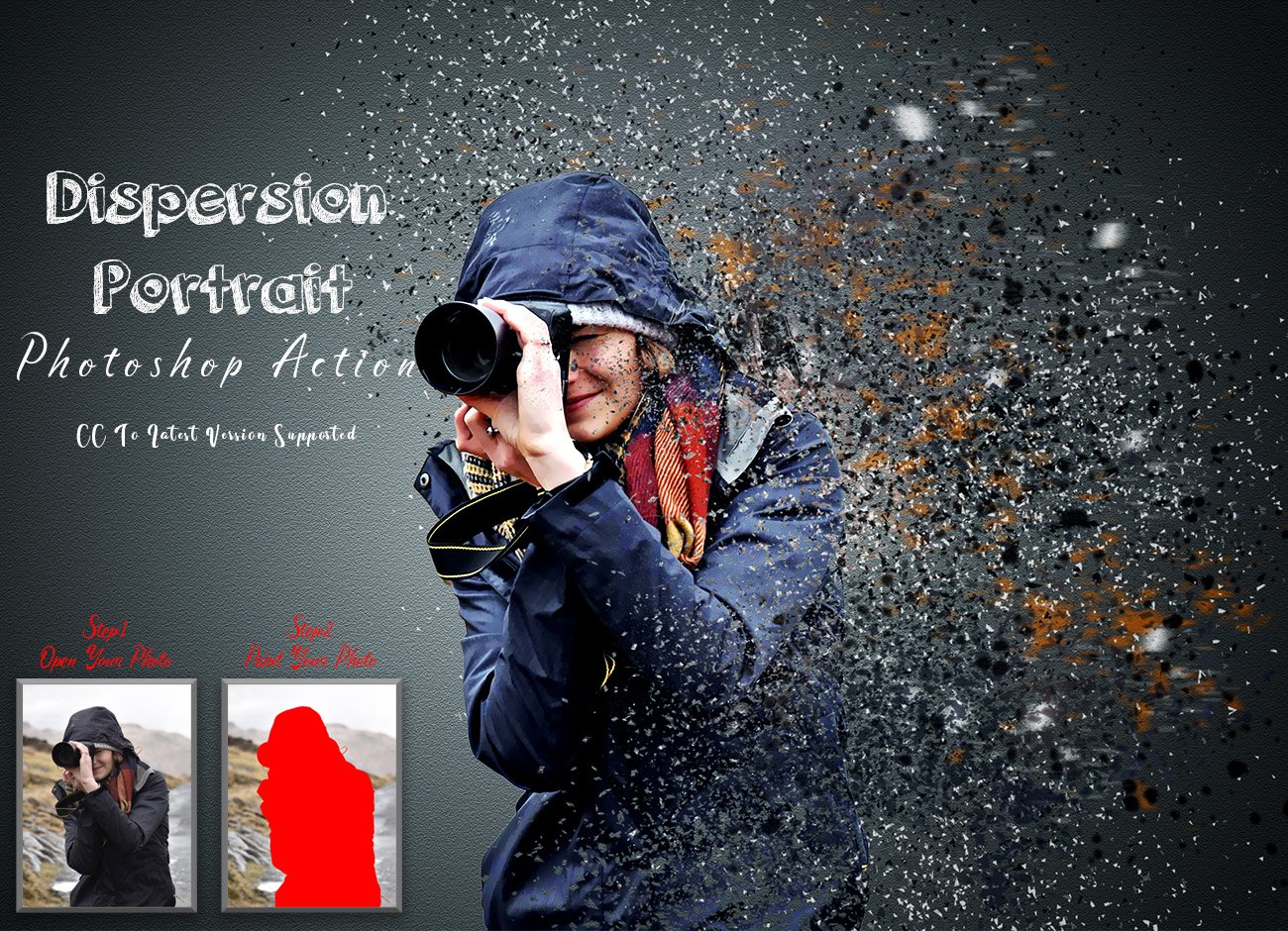 Dispersion Portrait Photoshop Actioncover image.