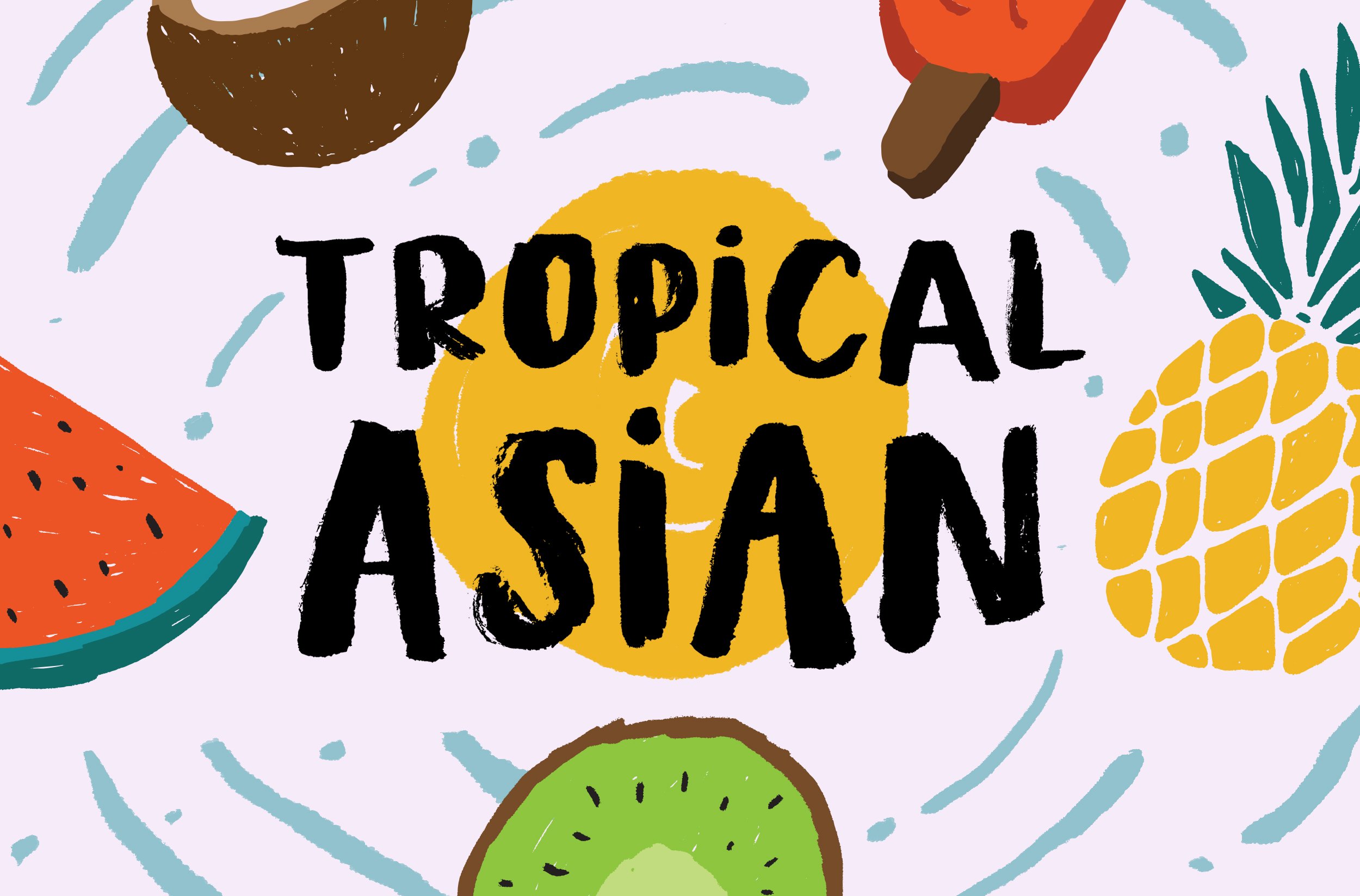 Tropical Asian - Organic Brush Font cover image.