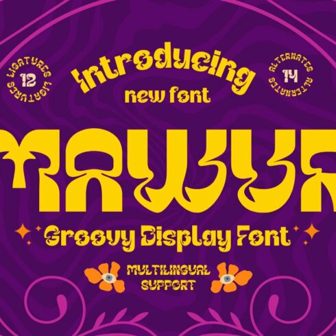 MAWUR | Groovy Retro Font cover image.