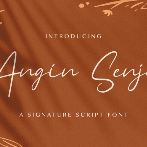 Angin Senja - Handwritten Font cover image.