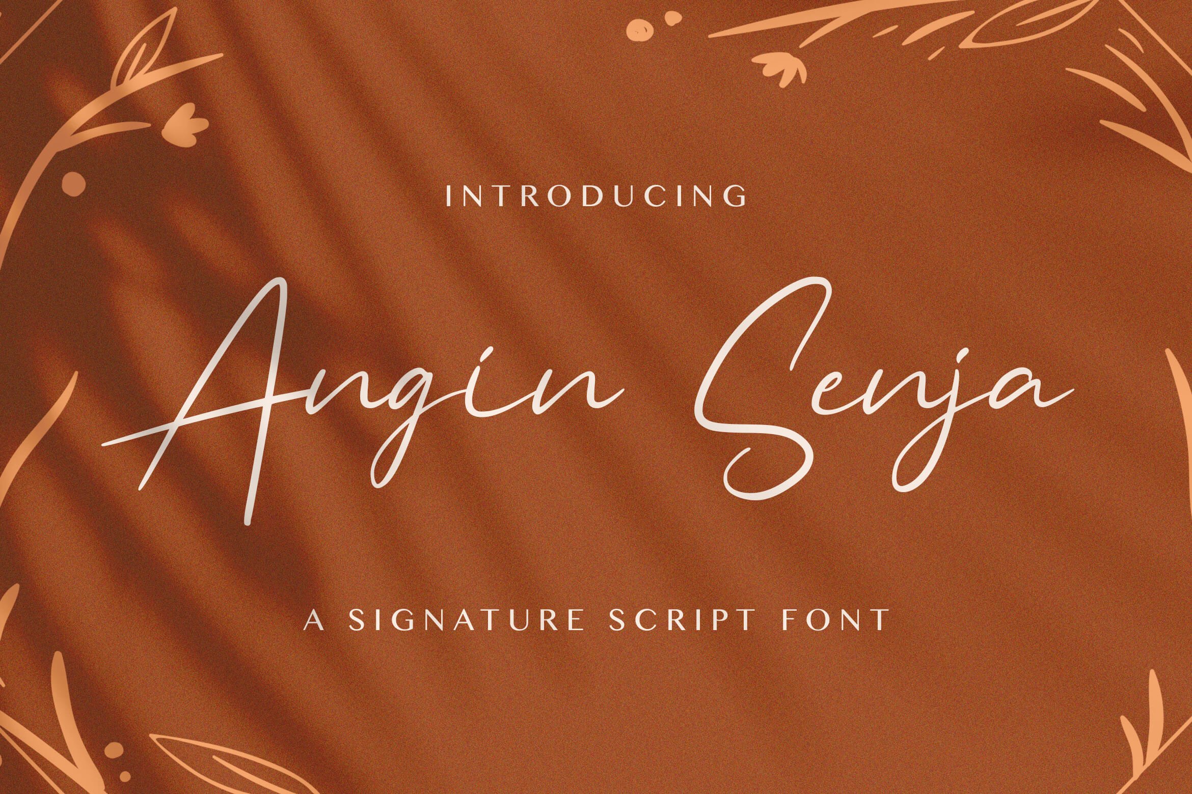 Angin Senja - Handwritten Font cover image.