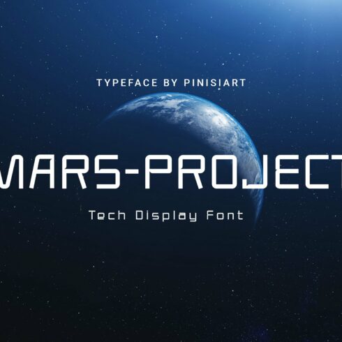 Mars Project – Techno Display Font cover image.