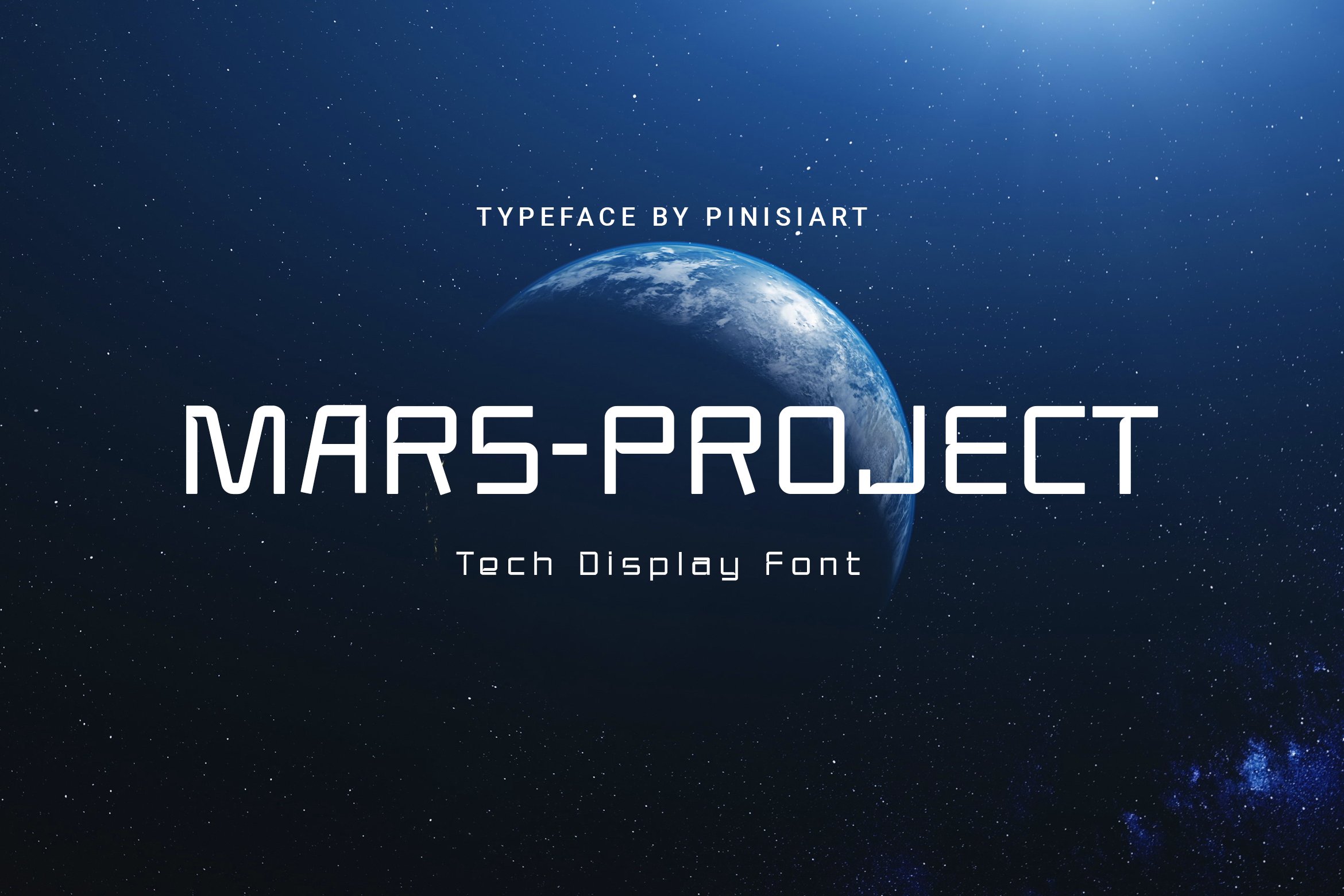 Mars Project – Techno Display Font cover image.