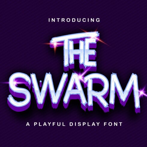 The Swarm - Playful Display Font cover image.