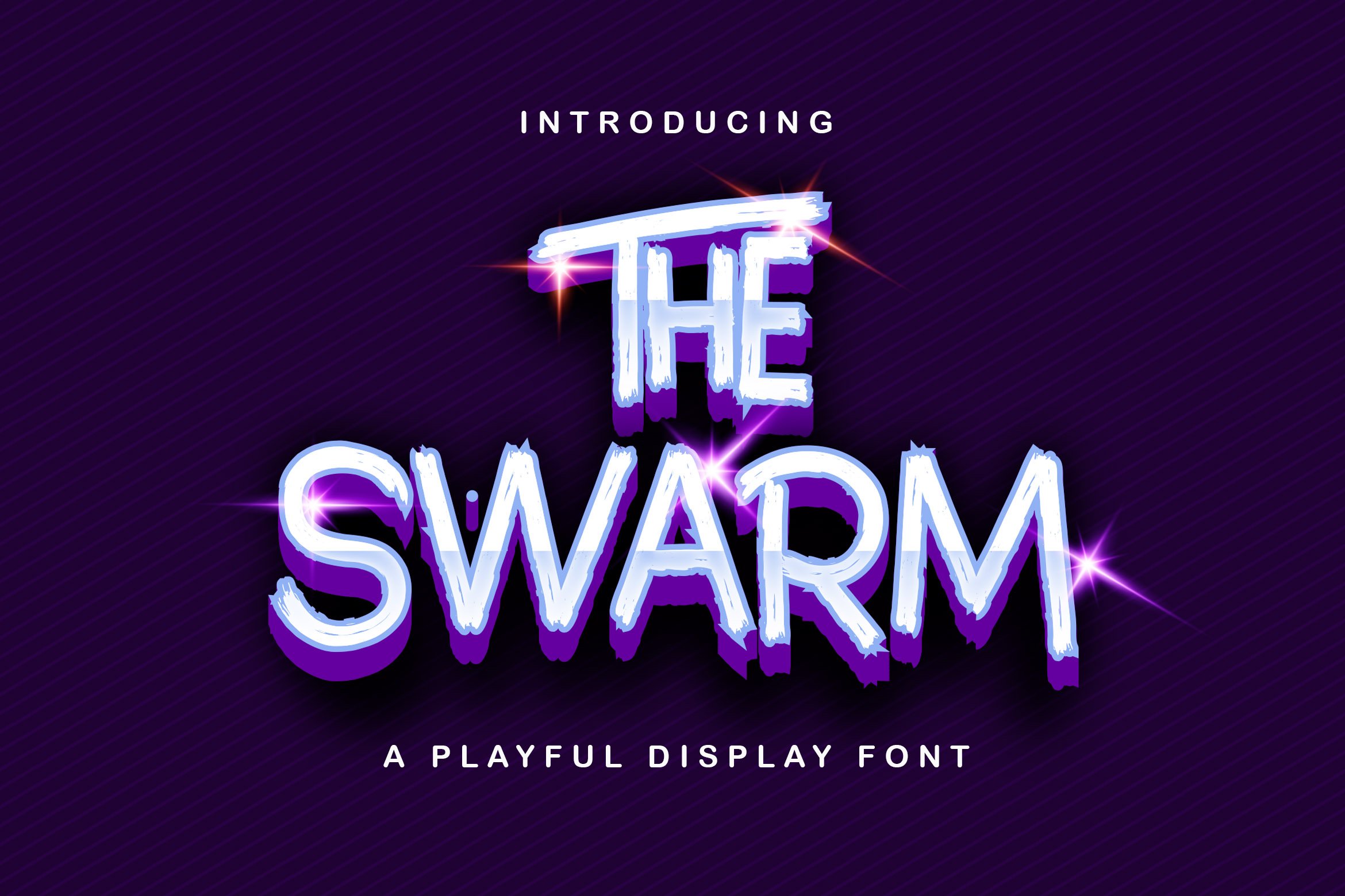 The Swarm - Playful Display Font cover image.