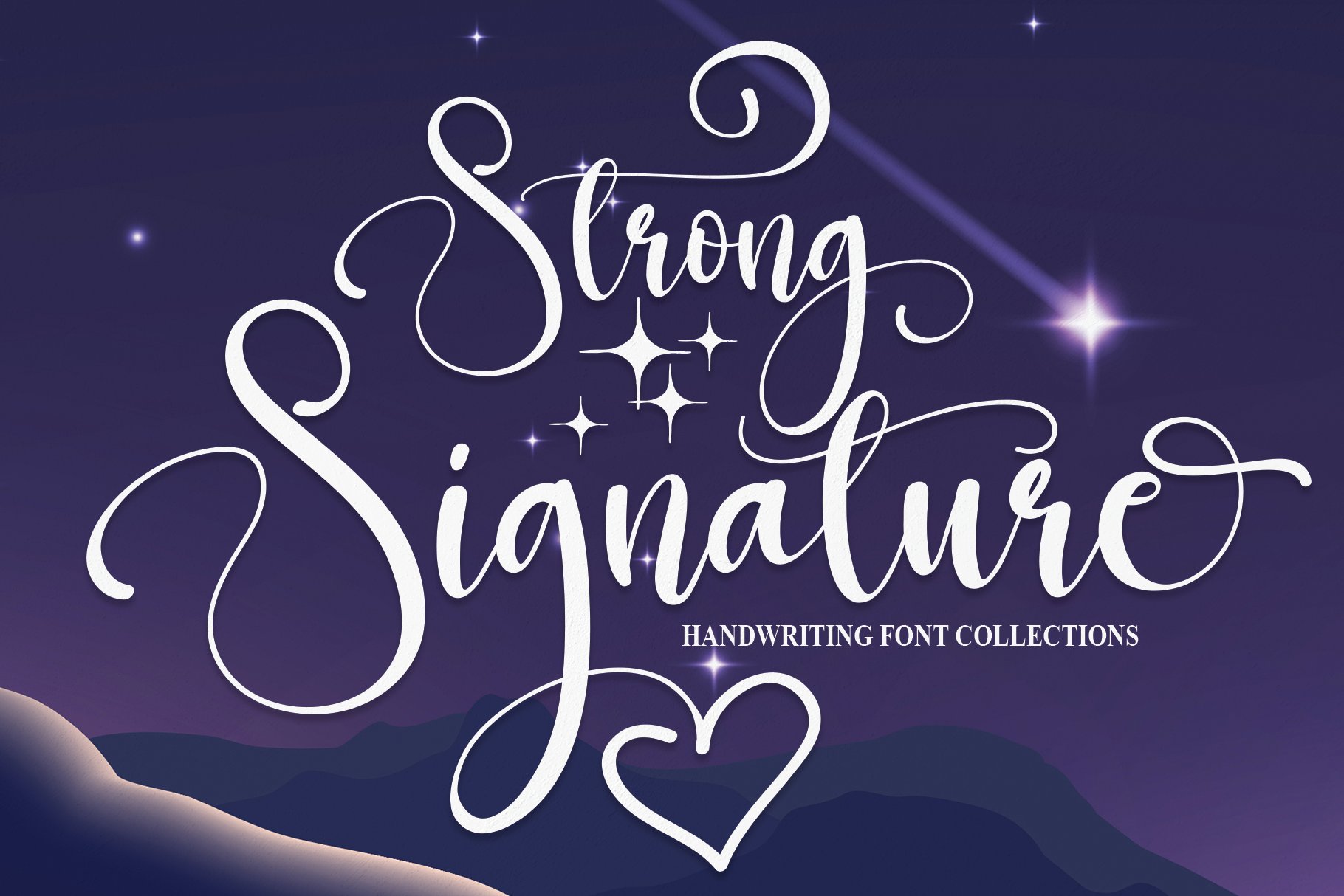 Strong Signature | Script Font cover image.