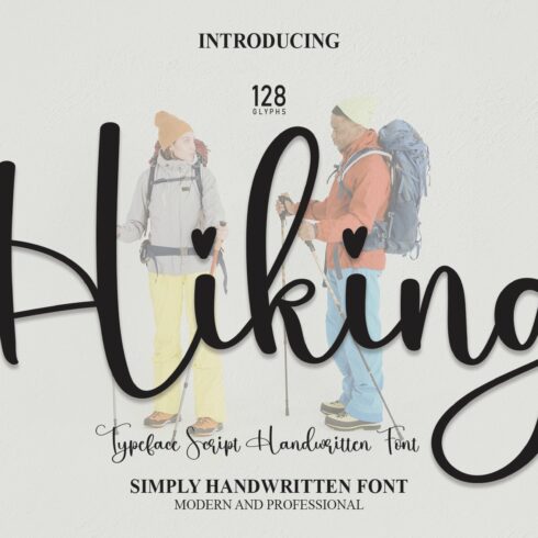 Hiking | Script Font cover image.