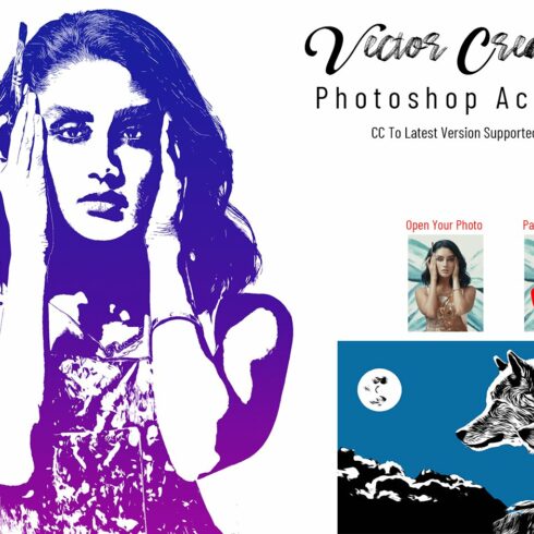 Vector Creator Photoshop Actioncover image.
