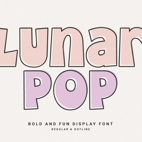 Lunar Pop - Display Font cover image.