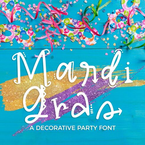 Mardi Gras Party Font cover image.