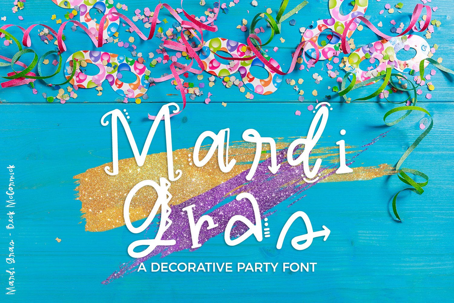 Mardi Gras Party Font cover image.