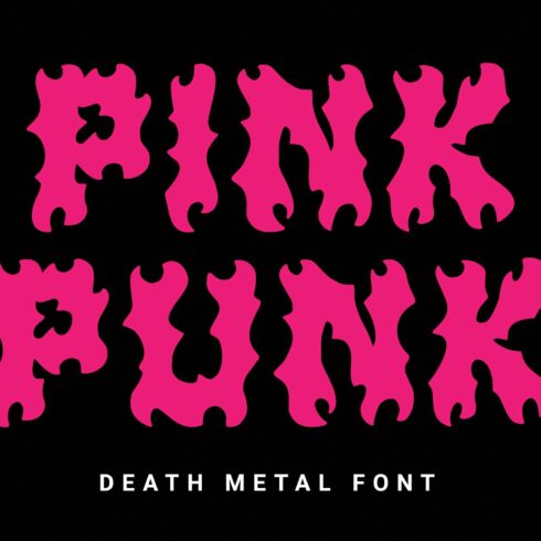 Pink Punk – Death Metal Font cover image.