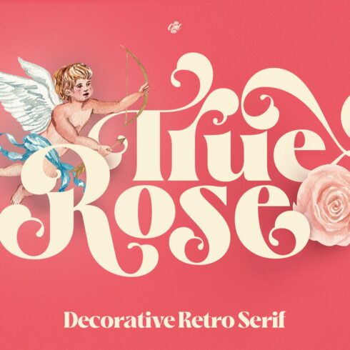 True Rose - Decorative Retro Serifcover image.