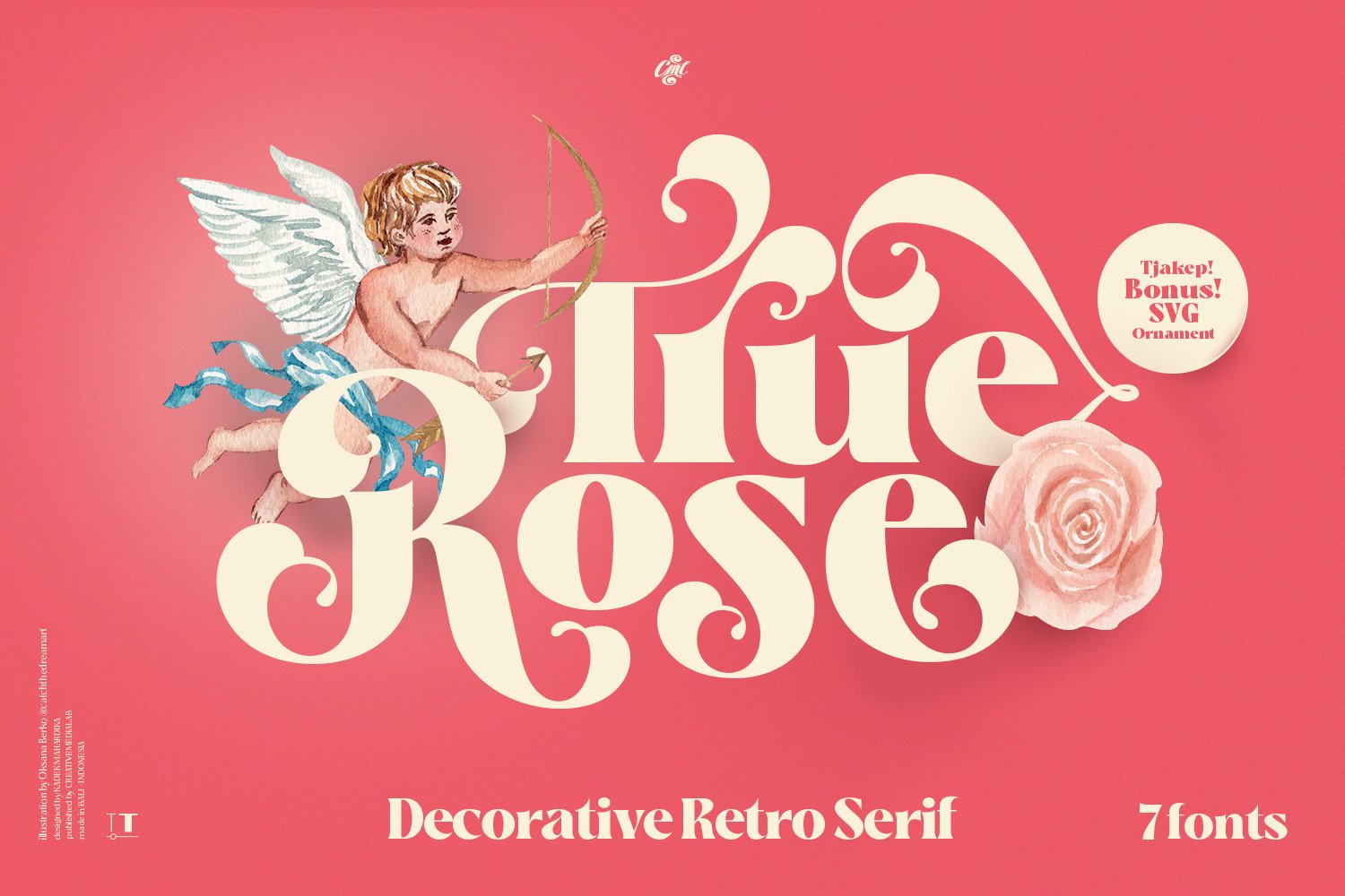 True Rose - Decorative Retro Serifcover image.