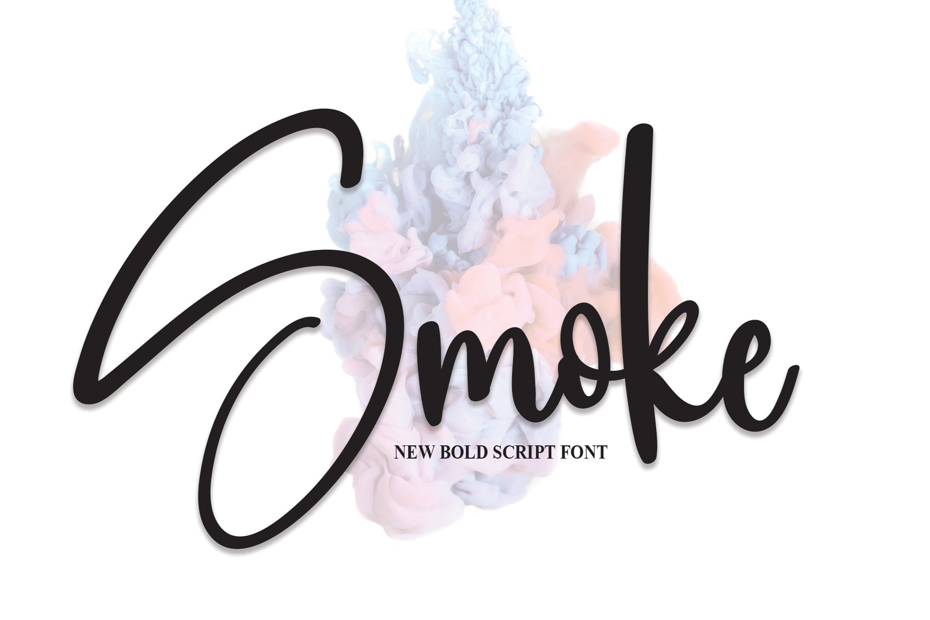 Smoke | Script Font cover image.