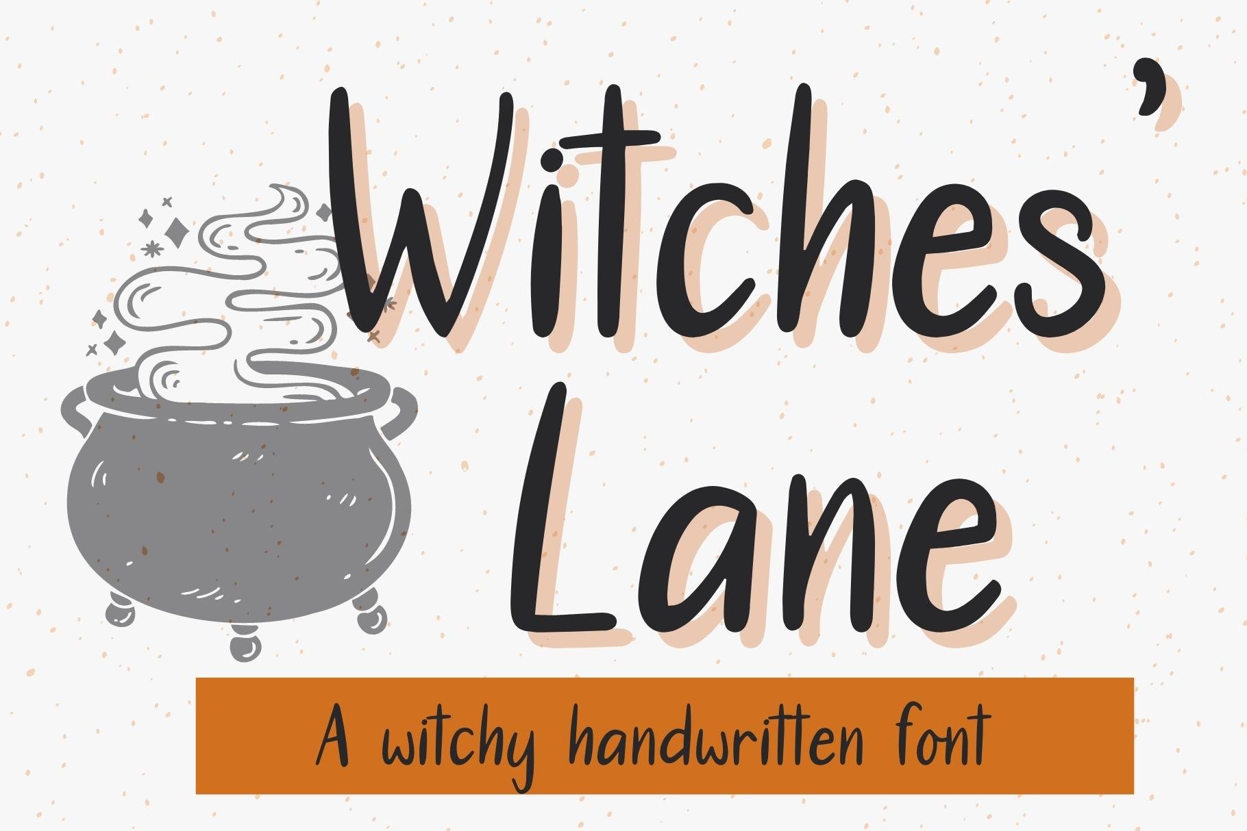 Witches' Lane - A Halloween Font cover image.