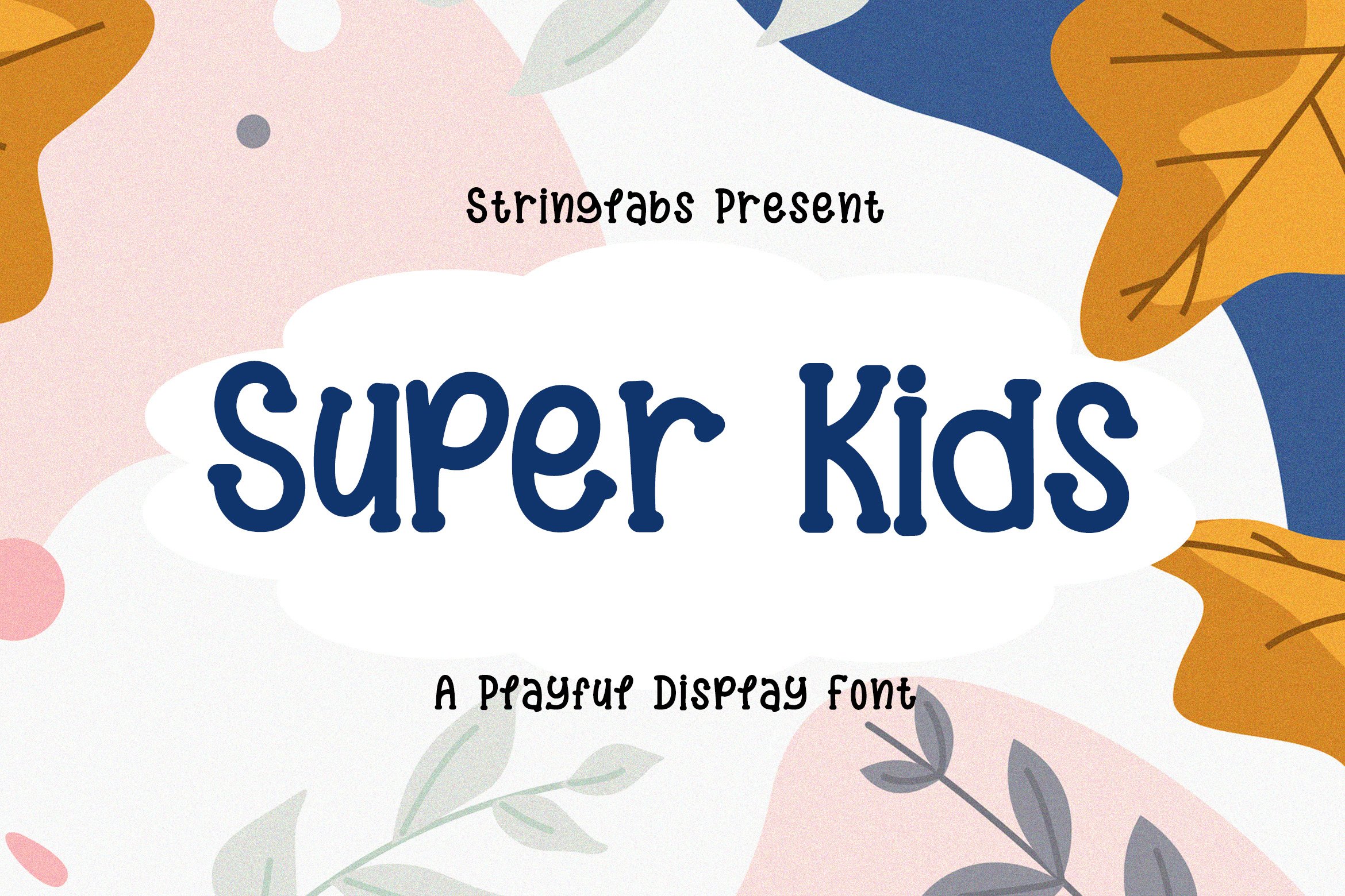 Super Kids - Playful Display Font cover image.