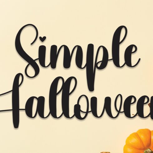 Simple Halloween | Script Font cover image.