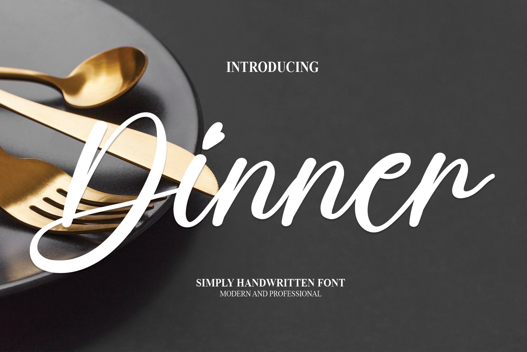 Dinner | Script Font cover image.