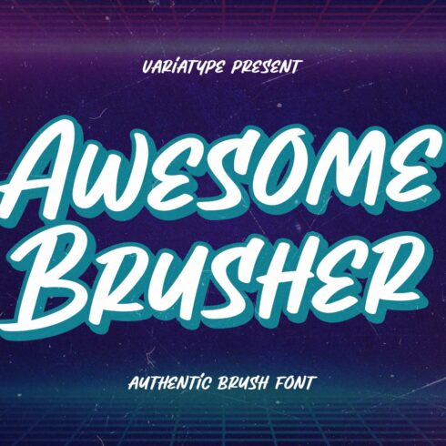 Awesome Brusher - Street Brush Font cover image.