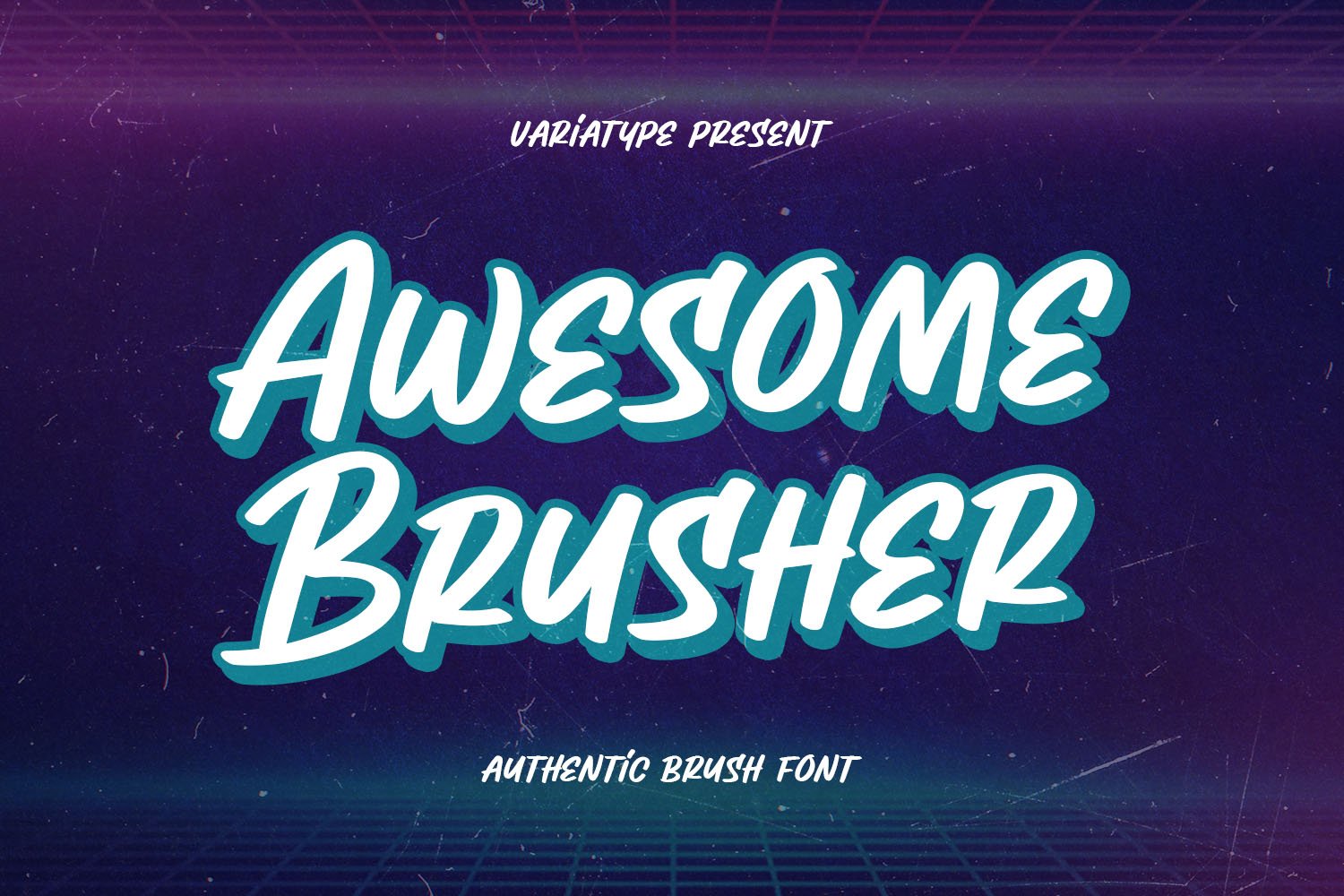 Awesome Brusher - Street Brush Font cover image.