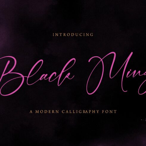 Black Ming - Calligraphy Font cover image.
